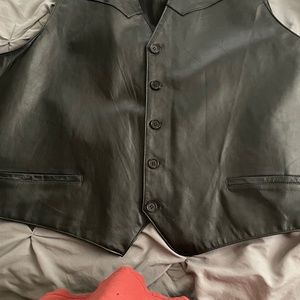 Leather vest